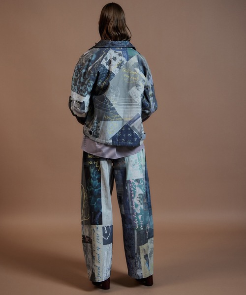 MAISON SPECIAL(メゾンスペシャル)の「【2026Autumn PRE-ORDER】Collage Drawing Pants/コラージュドローイングパンツ(その他パンツ・レディース・ブラック/マルチ・36/38)」の10枚目の写真