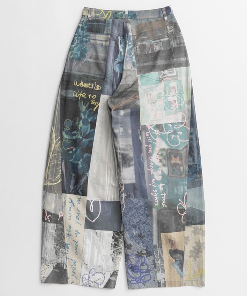 MAISON SPECIAL(メゾンスペシャル)の「【2026Autumn PRE-ORDER】Collage Drawing Pants/コラージュドローイングパンツ(その他パンツ・レディース・ブラック/マルチ・36/38)」の20枚目の写真