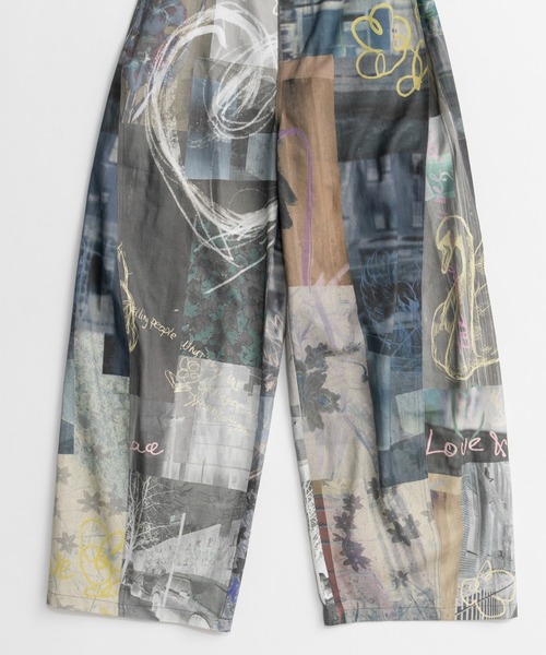 MAISON SPECIAL(メゾンスペシャル)の「【2026Autumn PRE-ORDER】Collage Drawing Pants/コラージュドローイングパンツ(その他パンツ・レディース・ブラック/マルチ・36/38)」の22枚目の写真