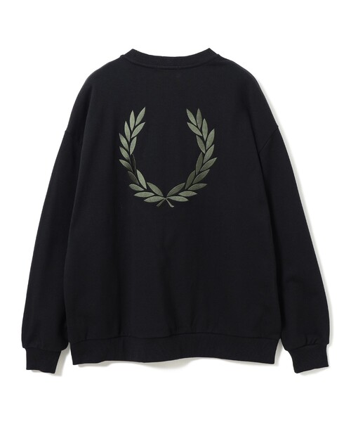 FRED PERRY(フレッドペリー)の「【別注】FRED PERRY / エンブロイダリー クルーネック スウェット(スウェット・メンズ・ブラック/ブラウン・X-LARGE/SMALL)」の11枚目の写真