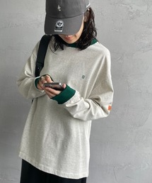 [UNIVERSAL OVERALL/ユニバーサルオーバーオール] 別注 ワンポイントロゴ刺繍 ロングスリーブTシャツ