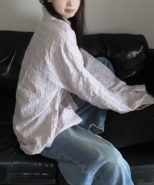 REBALANCE(リバランス)の「ストライプシャツ(シャツ/ブラウス・レディース・B/A・MEDIUM/X-LARGE/LARGE)」の8枚目の写真