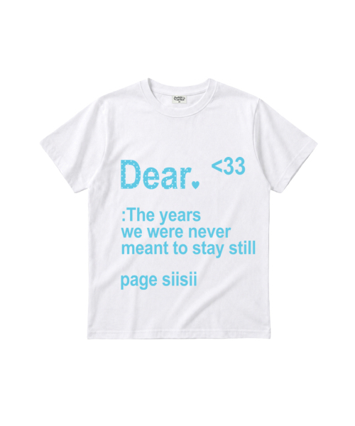 PAGESIISII(ページシシ)の「DEAR プリンティングスタンダードフィット半袖Tシャツアクアブルー(Tシャツ/カットソー・レディース・その他・MEDIUM)」の3枚目の写真