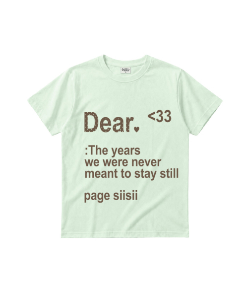 PAGESIISII(ページシシ)の「DEAR プリンティングスタンダードフィット半袖Tシャツアクアブルー(Tシャツ/カットソー・レディース・その他・MEDIUM)」の6枚目の写真