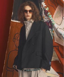MAISON SPECIAL | 《UNISEX》【Ermenegildo Zegna Fabric】Prime-Over Double-breasted Tailored Jacket/【エルメネジルド・ゼニア ファブリック】プライムオーバーダブルテーラドジャケット【MAISON SPECIAL/メゾンスペシャル】■セットアップ対応■(テーラードジャケット)