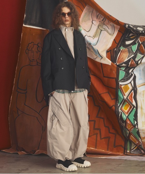 MAISON SPECIAL(メゾンスペシャル)の「《UNISEX》【Ermenegildo Zegna Fabric】Prime-Over Double-breasted Tailored Jacket/【エルメネジルド・ゼニア ファブリック】プライムオーバーダブルテーラドジャケット【MAISON SPECIAL/メゾンスペシャル】■セットアップ対応■(テーラードジャケット・メンズ・ブラック・2/1/0)」の5枚目の写真