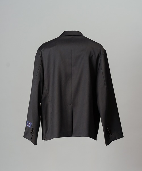 MAISON SPECIAL(メゾンスペシャル)の「《UNISEX》【Ermenegildo Zegna Fabric】Prime-Over Double-breasted Tailored Jacket/【エルメネジルド・ゼニア ファブリック】プライムオーバーダブルテーラドジャケット【MAISON SPECIAL/メゾンスペシャル】■セットアップ対応■(テーラードジャケット・メンズ・ブラック・2/1/0)」の8枚目の写真