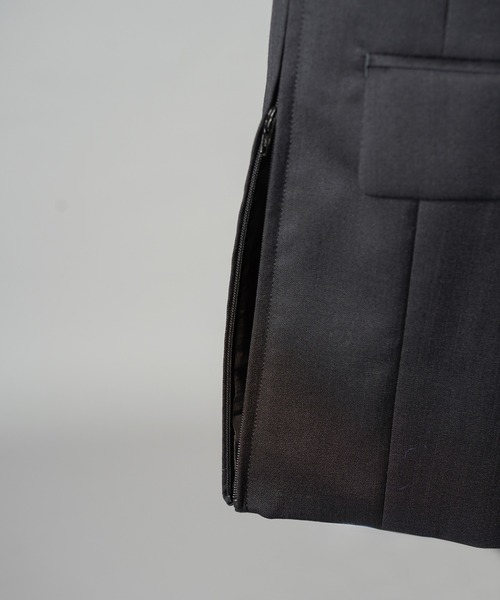 MAISON SPECIAL(メゾンスペシャル)の「《UNISEX》【Ermenegildo Zegna Fabric】Prime-Over Double-breasted Tailored Jacket/【エルメネジルド・ゼニア ファブリック】プライムオーバーダブルテーラドジャケット【MAISON SPECIAL/メゾンスペシャル】■セットアップ対応■(テーラードジャケット・メンズ・ブラック・2/1/0)」の11枚目の写真
