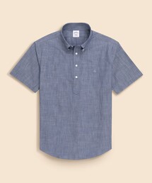 コットンシャンブレー GFロゴ ショートスリーブ プルオーバーシャツ