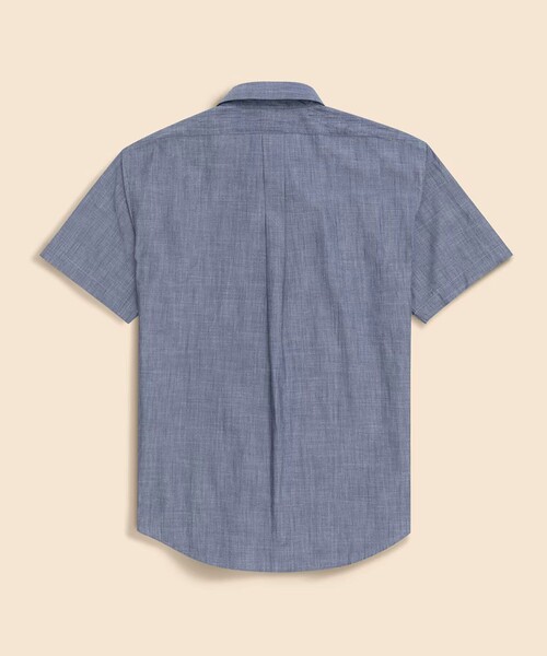 BROOKS BROTHERS(ブルックスブラザーズ)の「コットンシャンブレー GFロゴ ショートスリーブ プルオーバーシャツ(シャツ/ブラウス・メンズ・ブラック/ネイビー・MEDIUM/LARGE/SMALL)」の6枚目の写真