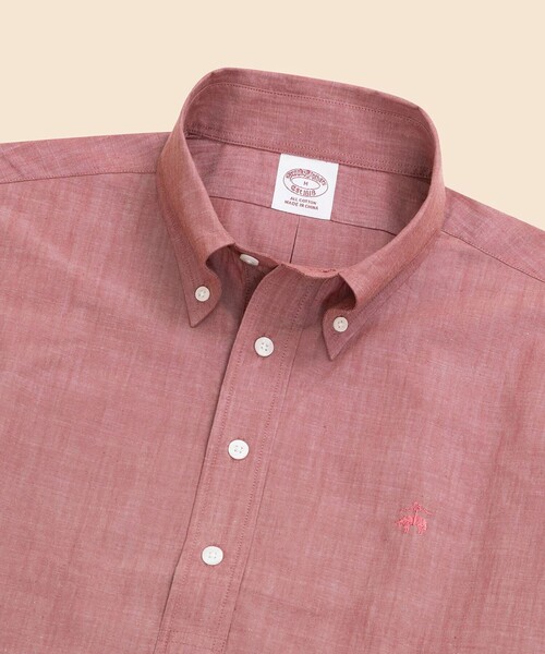 BROOKS BROTHERS(ブルックスブラザーズ)の「コットンシャンブレー GFロゴ ショートスリーブ プルオーバーシャツ(シャツ/ブラウス・メンズ・ブラック/ネイビー・MEDIUM/LARGE/SMALL)」の10枚目の写真