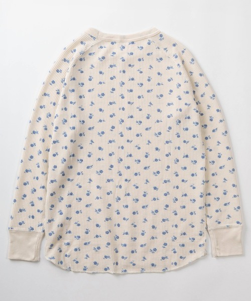 JEMORGAN(ジェーイーモーガン)の「【87】【JEMORGAN/ジェーイーモーガン】花柄 ワッフル クルーネック ロングスリーブ Tシャツ/レディース/ワンマイルウェア/リラックスウェア(Tシャツ/カットソー・レディース・ピンク系/レッド/ベージュ/グレー/ホワイト/ホワイト系/ピンク/ラベンダー/グレー系/ブルー系/ブルー/ブラック/ベージュ系・FREE)」の21枚目の写真