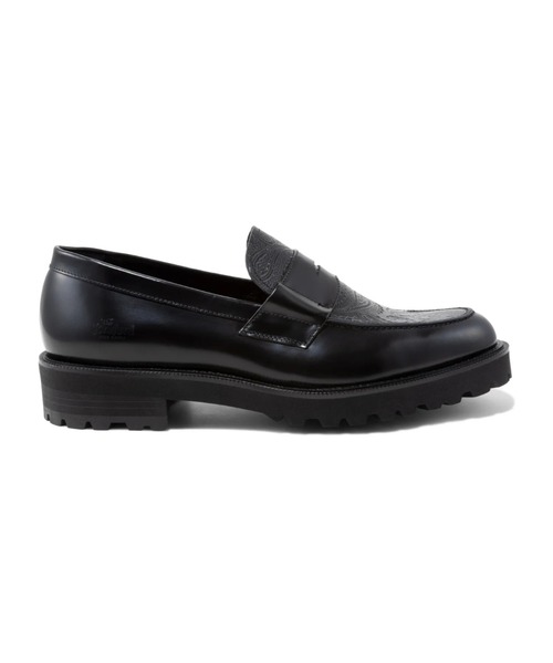 The Kenford Fineshoes（ケンフォードファインシューズ）の「NEW CLASSIC COIN LOAFERS　BLACK BLACK PAISLEY（ローファー・メンズ・ブラック・27/26.5/26/25.5/25）」の6枚目の写真