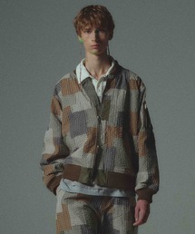 amok（アモク）の「SASHIKO PATCHED BLOUSON（MA-1）」