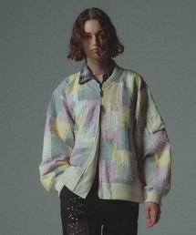 amok（アモク）の「SASHIKO PATCHED BLOUSON（MA-1）」