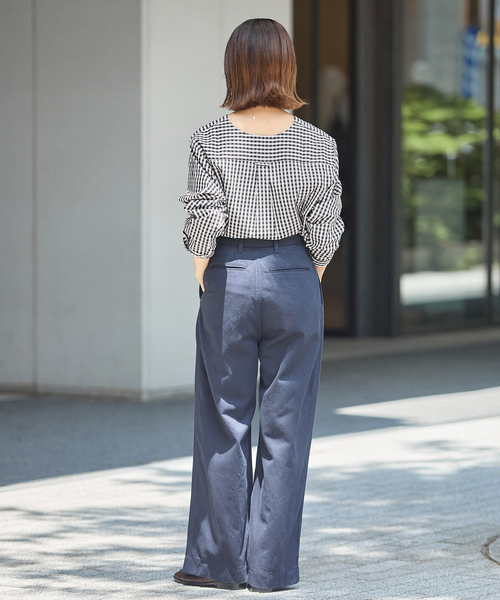 IENA(イエナ)の「《新色/追加》MA/RE/マレ カシュクールシャツ SIGNITURE SH(シャツ/ブラウス・レディース・ブルー/ブラック・FREE)」の11枚目の写真