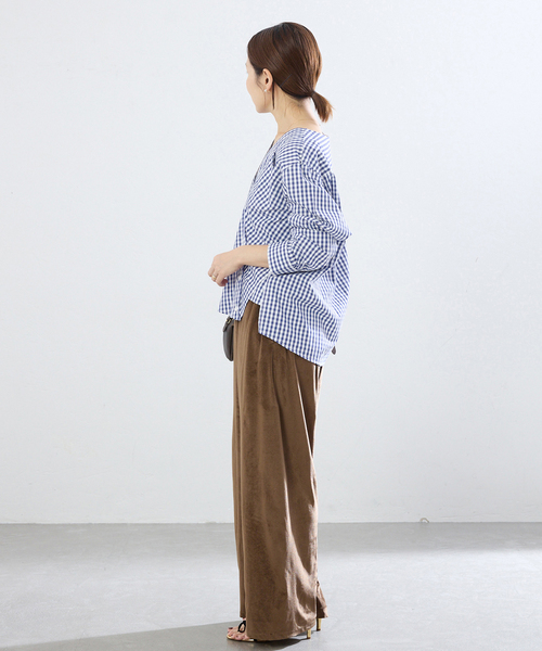 IENA(イエナ)の「《新色/追加》MA/RE/マレ カシュクールシャツ SIGNITURE SH(シャツ/ブラウス・レディース・ブルー/ブラック・FREE)」の17枚目の写真