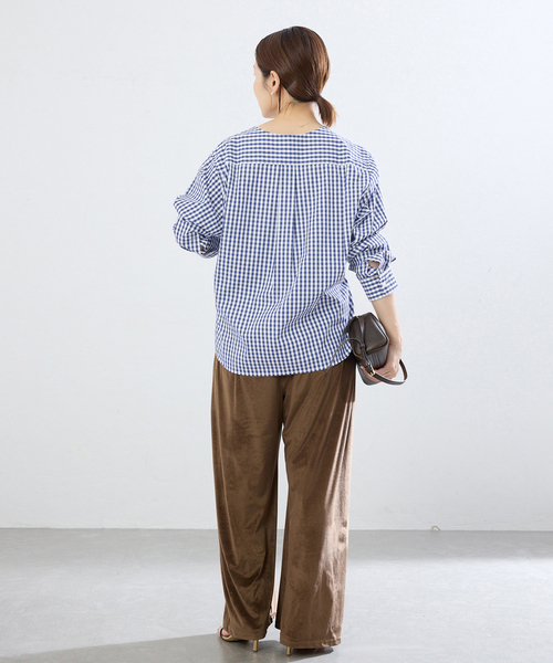 IENA(イエナ)の「《新色/追加》MA/RE/マレ カシュクールシャツ SIGNITURE SH(シャツ/ブラウス・レディース・ブルー/ブラック・FREE)」の18枚目の写真