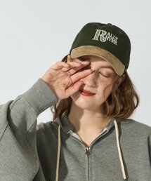 CIAOPANIC TYPY（チャオパニックティピー）の「:スウェード切替ロゴ刺繍キャップ（キャップ・レディース）」