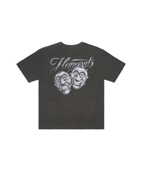 HANG OUTの「X タトゥーイズム スマイルクライ ハフェタル Tシャツ (チャコール)(Tシャツ/カットソー・メンズ・チャコール・MEDIUM/LARGE/X-LARGE)」の1枚目の写真