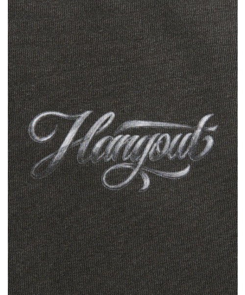HANG OUTの「X タトゥーイズム スマイルクライ ハフェタル Tシャツ (チャコール)(Tシャツ/カットソー・メンズ・チャコール・MEDIUM/LARGE/X-LARGE)」の4枚目の写真