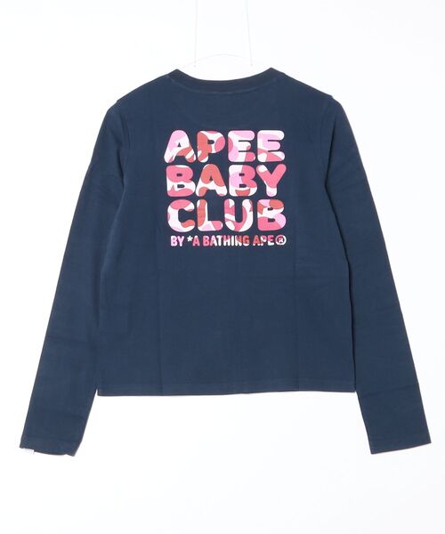 APEE BY A BATHING APE(エイピーバイアベイシングエイプ)の「CAMO APEE BABY PRINTED LS TEE #1(Tシャツ/カットソー・レディース・ブルー系その他2/ホワイト×ブルー/ブルー系その他/ホワイト×ピンク・X-SMALL/SMALL)」の13枚目の写真