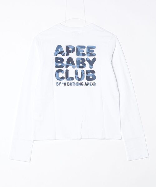 APEE BY A BATHING APE(エイピーバイアベイシングエイプ)の「CAMO APEE BABY PRINTED LS TEE #1(Tシャツ/カットソー・レディース・ブルー系その他2/ホワイト×ブルー/ブルー系その他/ホワイト×ピンク・X-SMALL/SMALL)」の14枚目の写真