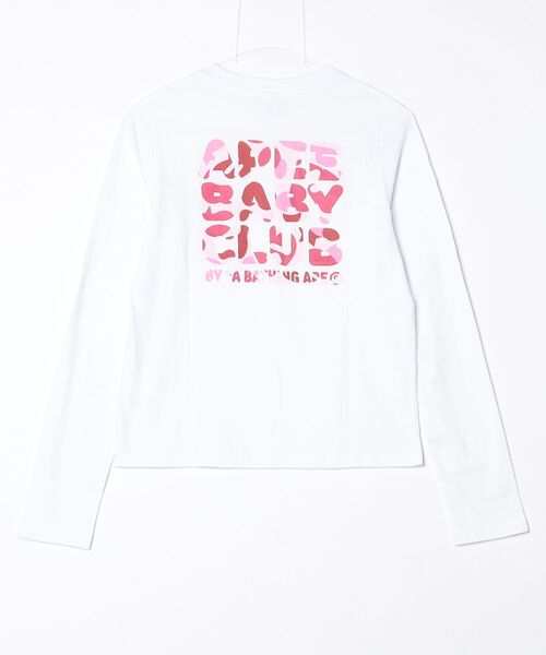 APEE BY A BATHING APE(エイピーバイアベイシングエイプ)の「CAMO APEE BABY PRINTED LS TEE #1(Tシャツ/カットソー・レディース・ブルー系その他2/ホワイト×ブルー/ブルー系その他/ホワイト×ピンク・X-SMALL/SMALL)」の15枚目の写真