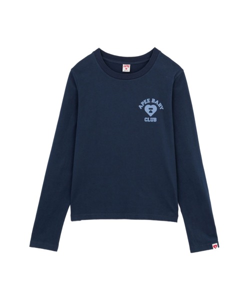 APEE BY A BATHING APE(エイピーバイアベイシングエイプ)の「CAMO APEE BABY PRINTED LS TEE #1(Tシャツ/カットソー・レディース・ブルー系その他2/ホワイト×ブルー/ブルー系その他/ホワイト×ピンク・X-SMALL/SMALL)」の3枚目の写真
