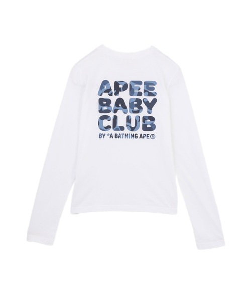APEE BY A BATHING APE(エイピーバイアベイシングエイプ)の「CAMO APEE BABY PRINTED LS TEE #1(Tシャツ/カットソー・レディース・ブルー系その他2/ホワイト×ブルー/ブルー系その他/ホワイト×ピンク・X-SMALL/SMALL)」の5枚目の写真