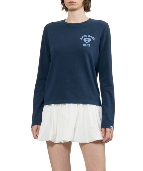 APEE BY A BATHING APE(エイピーバイアベイシングエイプ)の「CAMO APEE BABY PRINTED LS TEE #1(Tシャツ/カットソー・レディース・ブルー系その他2/ホワイト×ブルー/ブルー系その他/ホワイト×ピンク・X-SMALL/SMALL)」の11枚目の写真