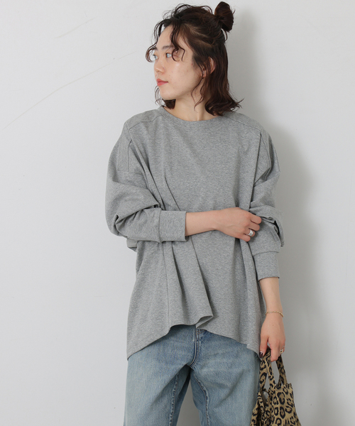 JOURNAL STANDARD LUXE（ジャーナルスタンダード　ラックス）の「ディペンドプルオーバー（Tシャツ/カットソー・レディース・グレー/ブラック・FREE）」の2枚目の写真