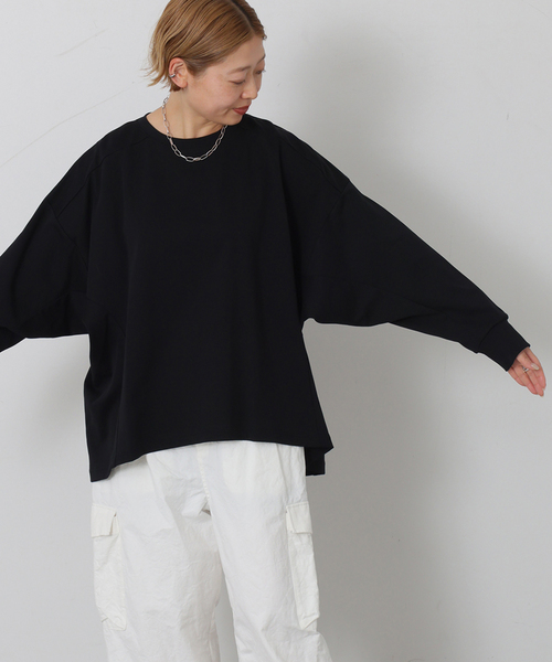 JOURNAL STANDARD LUXE（ジャーナルスタンダード　ラックス）の「ディペンドプルオーバー（Tシャツ/カットソー・レディース・グレー/ブラック・FREE）」の16枚目の写真