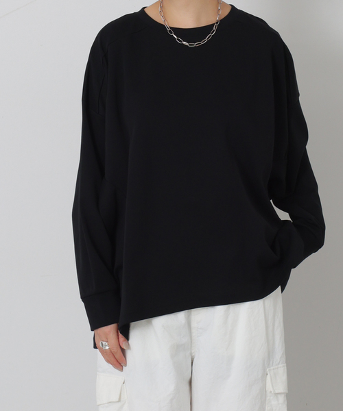 JOURNAL STANDARD LUXE（ジャーナルスタンダード　ラックス）の「ディペンドプルオーバー（Tシャツ/カットソー・レディース・グレー/ブラック・FREE）」の18枚目の写真