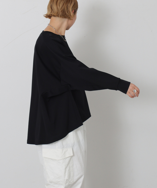 JOURNAL STANDARD LUXE（ジャーナルスタンダード　ラックス）の「ディペンドプルオーバー（Tシャツ/カットソー・レディース・グレー/ブラック・FREE）」の19枚目の写真