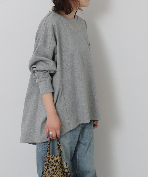 JOURNAL STANDARD LUXE（ジャーナルスタンダード　ラックス）の「ディペンドプルオーバー（Tシャツ/カットソー・レディース・グレー/ブラック・FREE）」の12枚目の写真