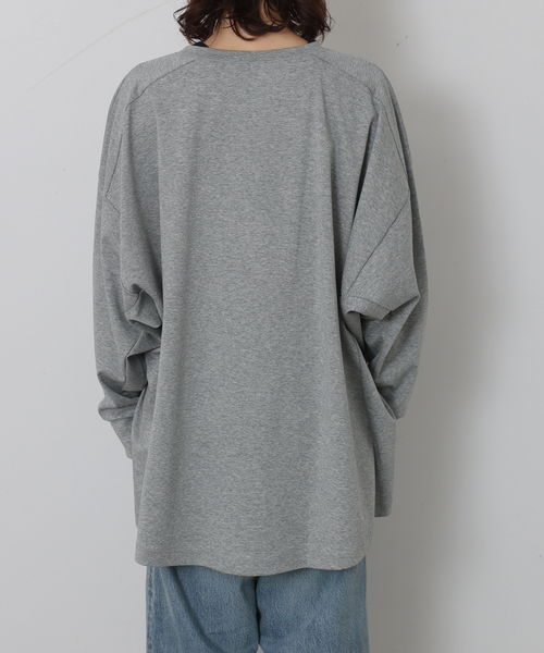 JOURNAL STANDARD LUXE（ジャーナルスタンダード　ラックス）の「ディペンドプルオーバー（Tシャツ/カットソー・レディース・グレー/ブラック・FREE）」の9枚目の写真