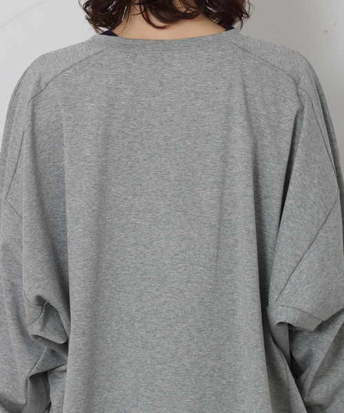 JOURNAL STANDARD LUXE（ジャーナルスタンダード　ラックス）の「ディペンドプルオーバー（Tシャツ/カットソー・レディース・グレー/ブラック・FREE）」の4枚目の写真