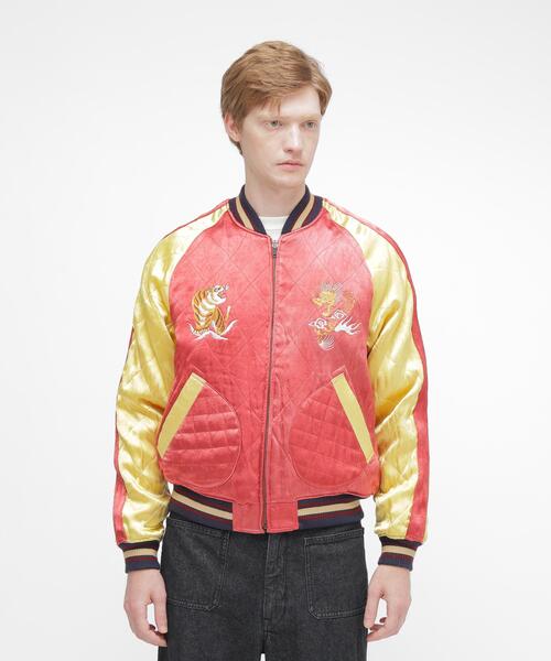AVIREX(アヴィレックス)の「《NAVAL COLLECTION》QUILTING SUKA JACKET "CB'S" / キルティング スカ ジャケット “シービーズ” / AVIREX / アヴィレックス(スカジャン・メンズ・レッド・MEDIUM/LARGE/X-LARGE/XX-LARGE)」の8枚目の写真
