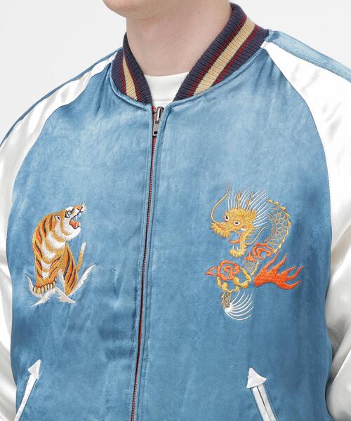 AVIREX(アヴィレックス)の「《NAVAL COLLECTION》QUILTING SUKA JACKET "CB'S" / キルティング スカ ジャケット “シービーズ” / AVIREX / アヴィレックス(スカジャン・メンズ・レッド・MEDIUM/LARGE/X-LARGE/XX-LARGE)」の9枚目の写真