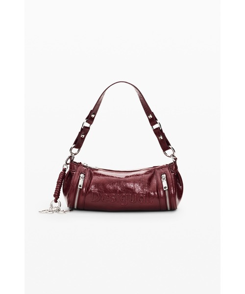 Desigual（デシグアル）の「Glossy zip baguette shoulder bag / グロッシィジップバゲットショルダーバッグ（ショルダーバッグ・レディース・レッド・FREE）」の2枚目の写真