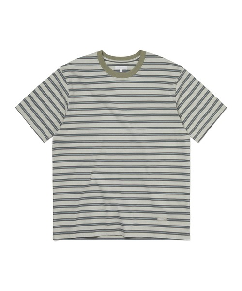 thisisneverthat(ディスイズネバーザット)の「Striped Tee(Tシャツ/カットソー・メンズ・ピンク/ネイビー/アイボリー・S/M/XL/L)」の1枚目の写真