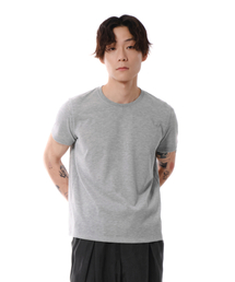 DIVEIN（ダイブイン）の「REGULAR FIT T-SHIRTS (MELANGE GRAY)（Tシャツ/カットソー）」