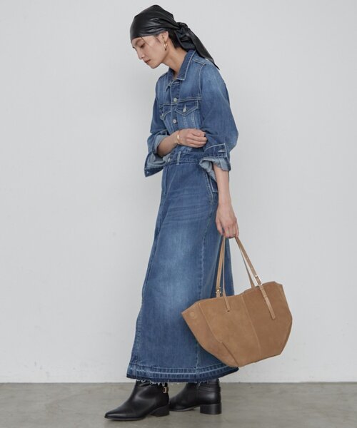 LOUNGEDRESS（ラウンジドレス）の「《3サイズ展開》デニムマキシワンピース（ワンピース・レディース・ブルー・36/40/38）」の6枚目の写真