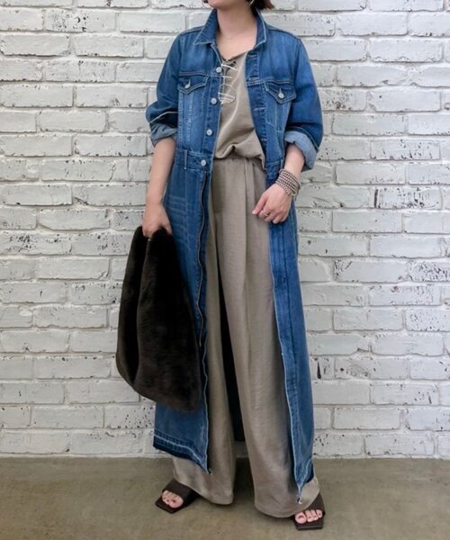 LOUNGEDRESS（ラウンジドレス）の「《3サイズ展開》デニムマキシワンピース（ワンピース・レディース・ブルー・36/40/38）」の9枚目の写真