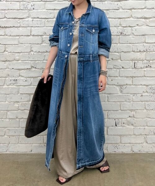 LOUNGEDRESS（ラウンジドレス）の「《3サイズ展開》デニムマキシワンピース（ワンピース・レディース・ブルー・36/40/38）」の10枚目の写真