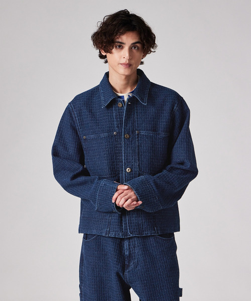 Dickies(ディッキーズ)の「Dickies(R) × PS Paul Smith 刺し子デニム チョアジャケット / 262251 DC001(ブルゾン・メンズ・ダークインディゴブルー・MEDIUM/LARGE)」の1枚目の写真