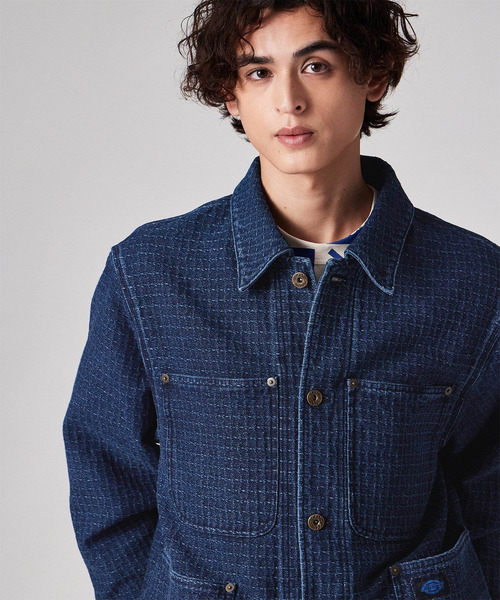 Dickies(ディッキーズ)の「Dickies(R) × PS Paul Smith 刺し子デニム チョアジャケット / 262251 DC001(ブルゾン・メンズ・ダークインディゴブルー・MEDIUM/LARGE)」の14枚目の写真