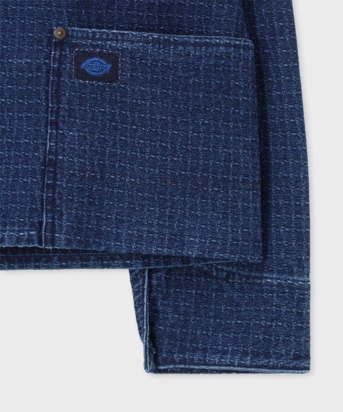 Dickies(ディッキーズ)の「Dickies(R) × PS Paul Smith 刺し子デニム チョアジャケット / 262251 DC001(ブルゾン・メンズ・ダークインディゴブルー・MEDIUM/LARGE)」の8枚目の写真