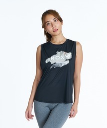 ROXY FITNESS STAY WITH HOPE TANK 箔プリントロゴタンクトップ /速乾/UVカット/水陸両用 【2026年秋冬モデル】/ロキシー